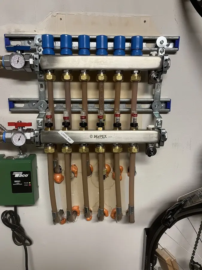 Plumber performing Gas Line Installation at a residential property in Jasper